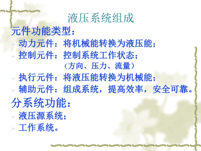 飞机液压系统 核心原理与关键元件解析